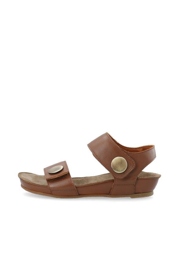 CASHOTT CASAVA SANDAL *Ankle Strap Cognac
