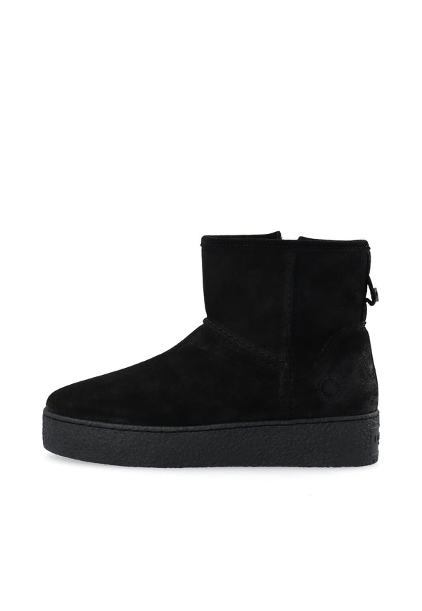 CASHOTT CASCAMILLA WARM LINED BOOT OILED SUEDE *Zip Boot Black
