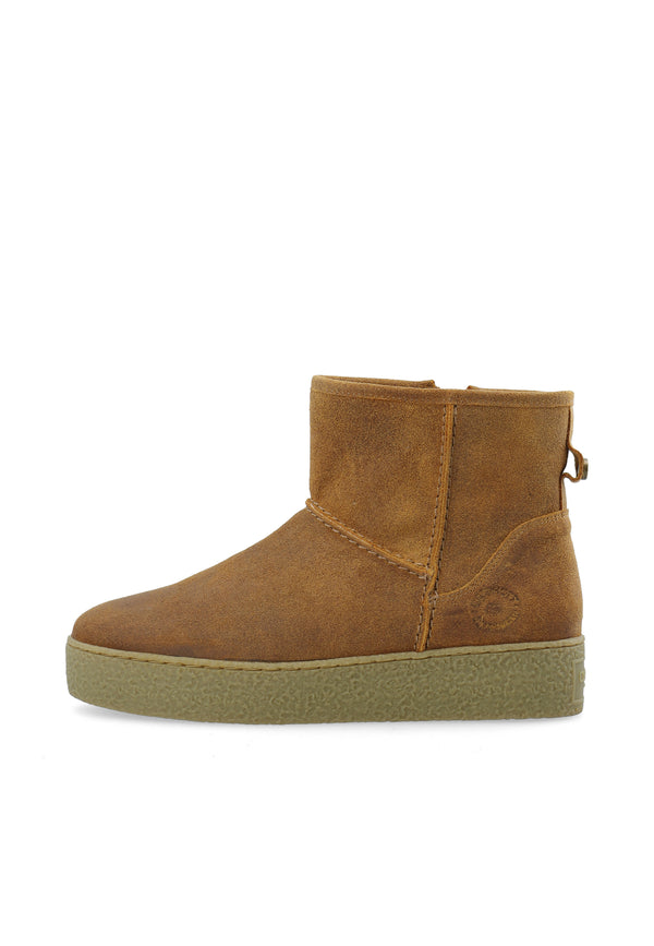 CASHOTT CASCAMILLA WARM LINED BOOT OILED SUEDE *Zip Boot Toffee
