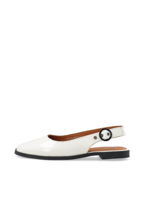 CASHOTT CASDIANA PATENT SLINGBACK *Slingback Off White