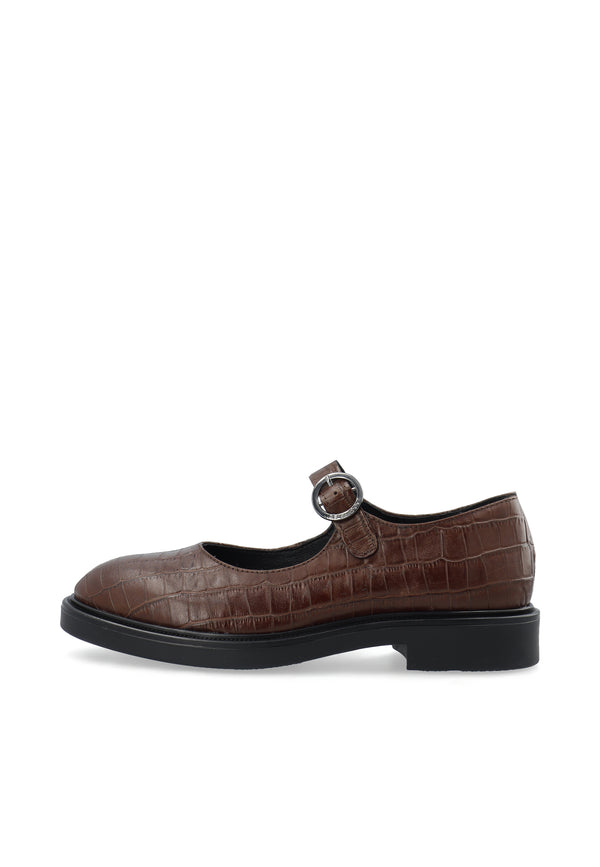 CASHOTT CASLOLA MARY JANE *Mary Jane Dark Brown Croco