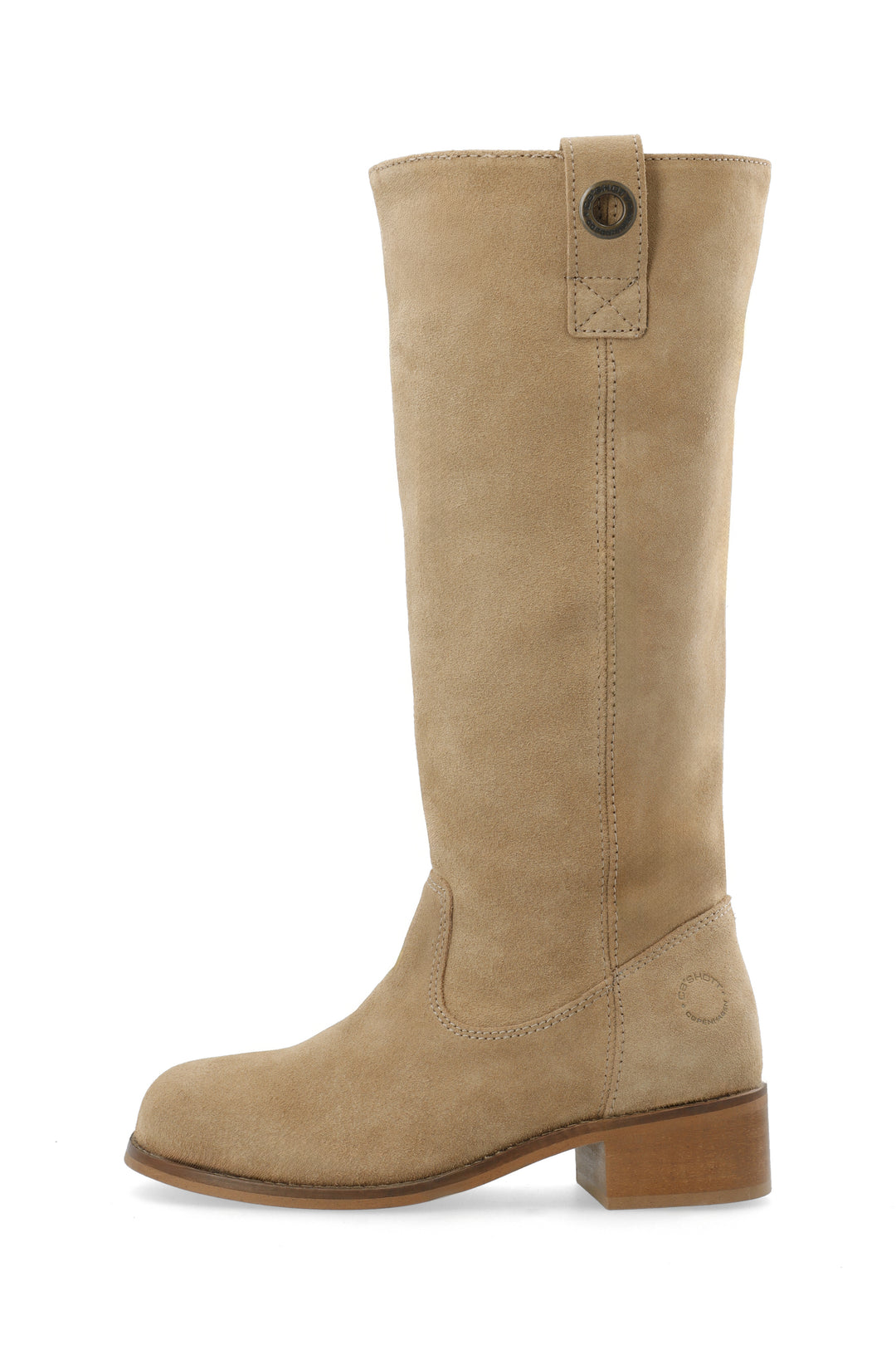 CASHOTT CASVILMA Highshaft Pull Boot Suede Pull On Mushroom