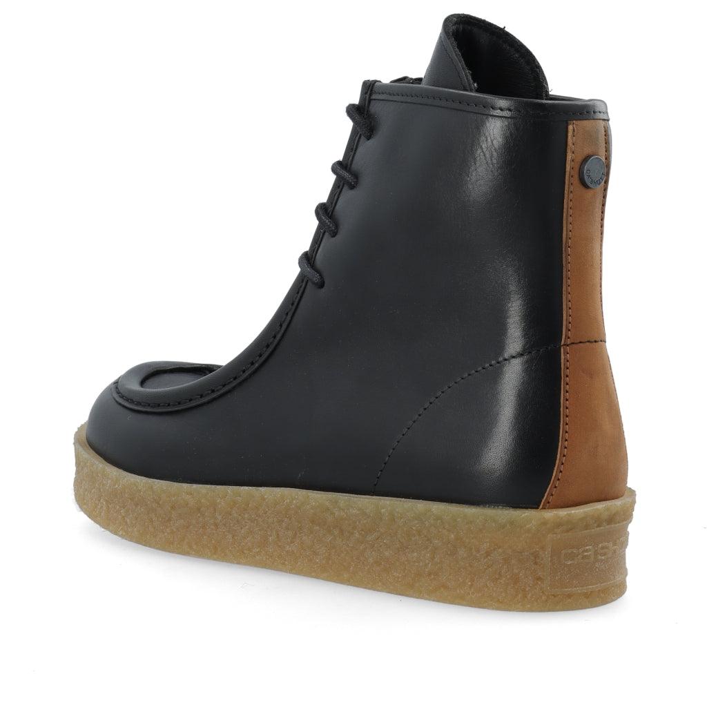 CASDAGMAR Lace boot w. moc line Pull up leather - Ca'Shott Danmark