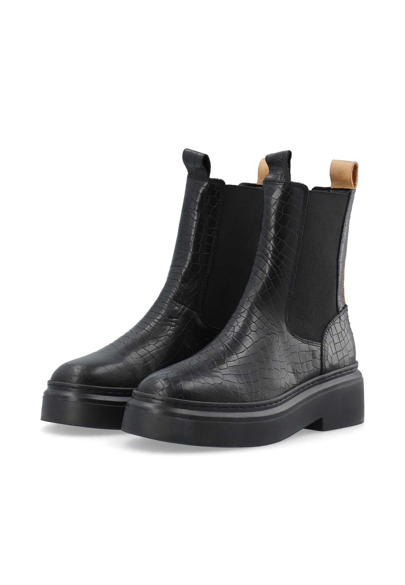 CASKAMMA Chelsea boot Croco print leather - Ca'Shott Danmark