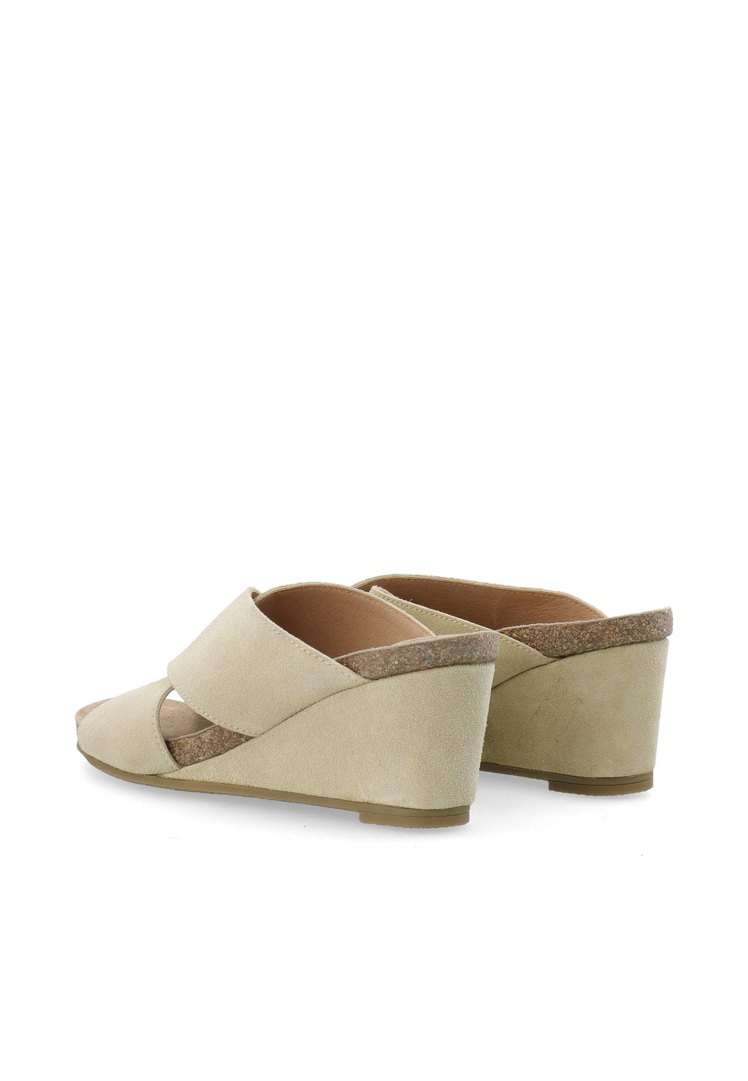 CASHOTT CASALBERTA Slide Suede Slides Beige