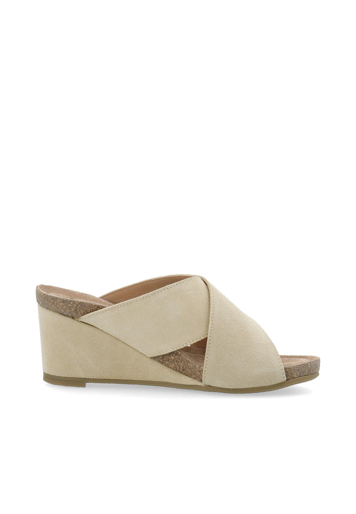 CASHOTT CASALBERTA Slide Suede Slides Beige