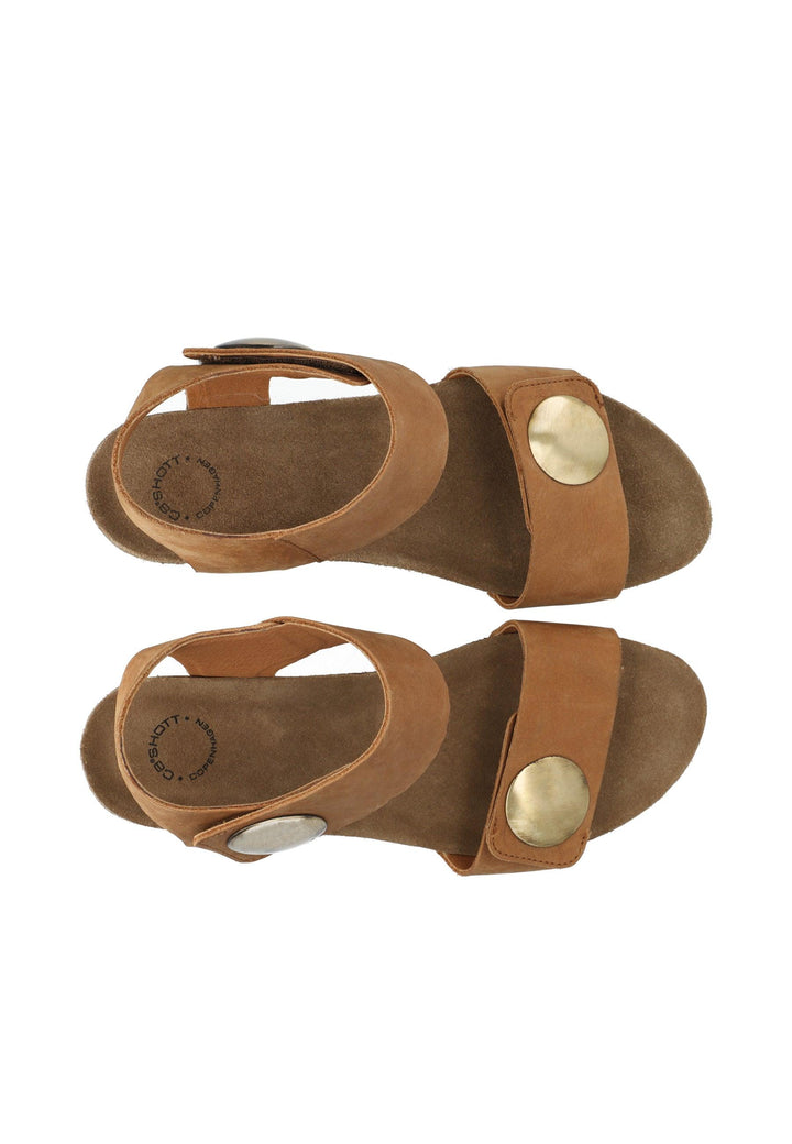 CASHOTT CASALBERTA SANDAL Velcro Brandy