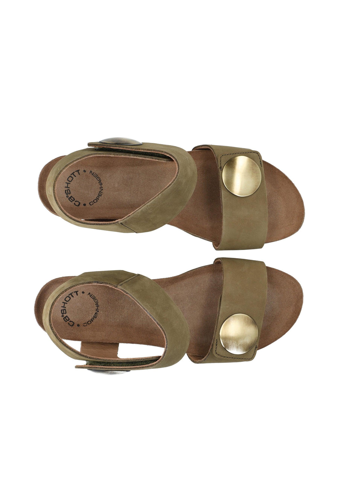 CASHOTT CASALBERTA SANDAL Velcro Olive