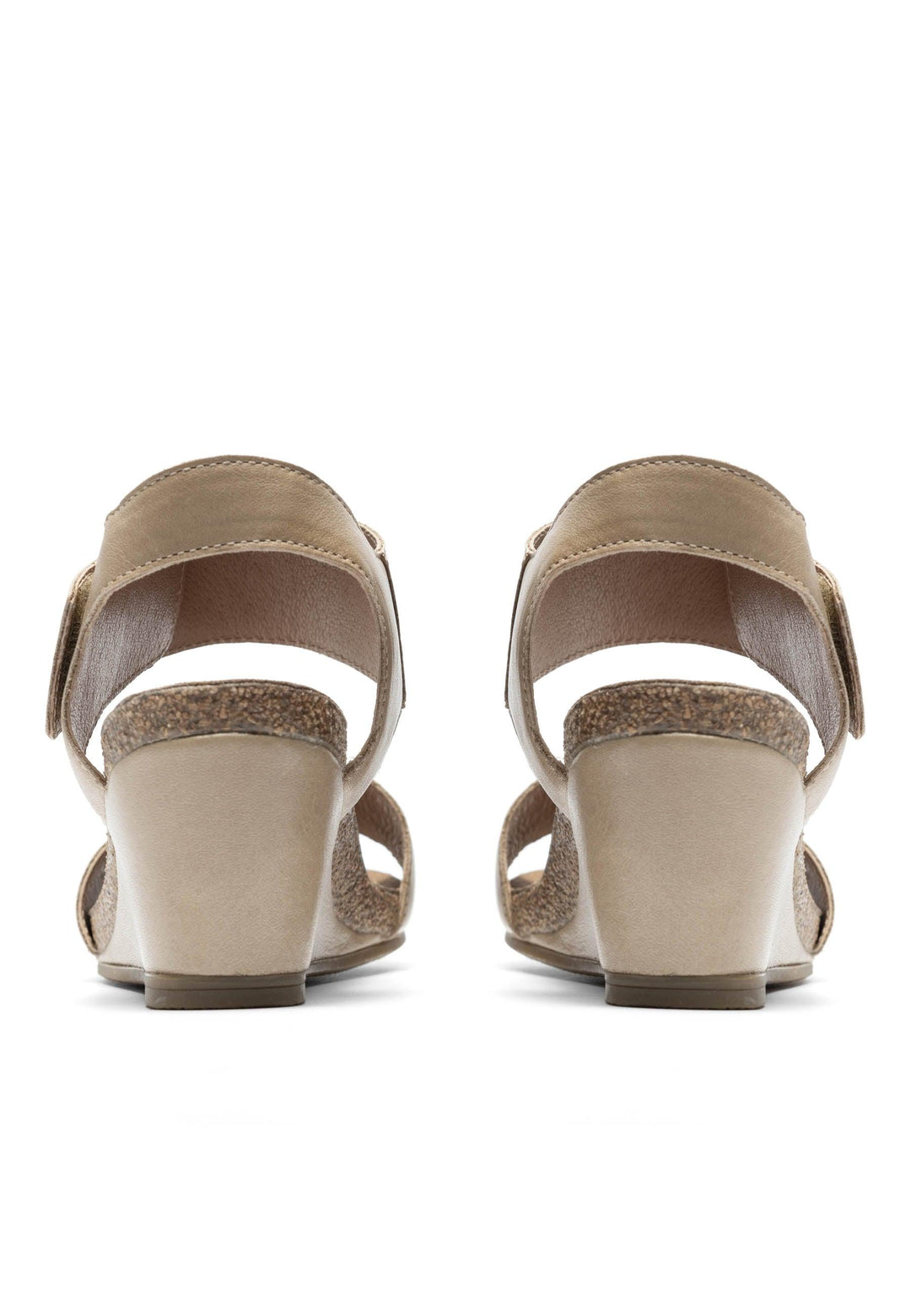 CASHOTT CASALBERTA Velcro Sandal Leather Velcro Taupe