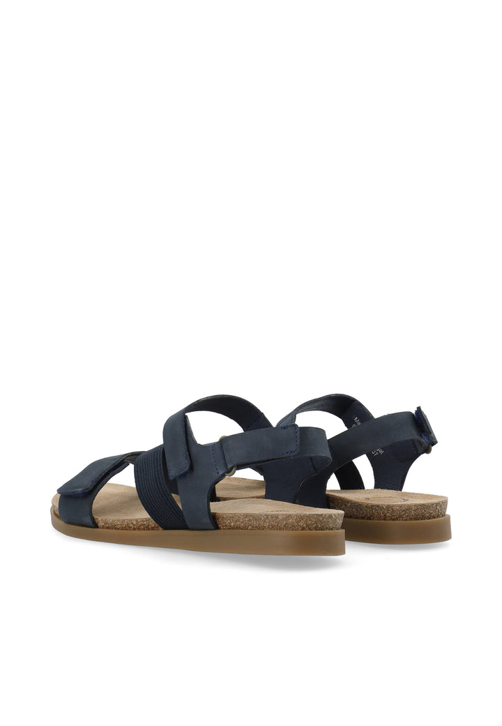 CASHOTT CASALICE Velcro Elastic Sandal Nubuck Velcro Marine