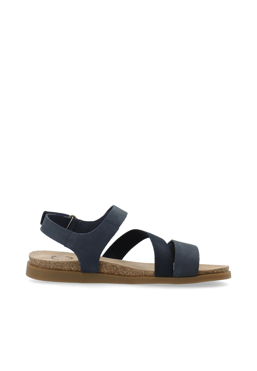 CASHOTT CASALICE Velcro Elastic Sandal Nubuck Velcro Marine