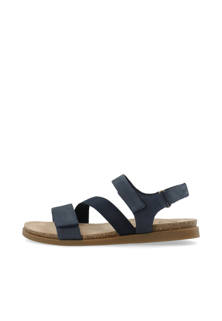 CASHOTT CASALICE Velcro Elastic Sandal Nubuck Velcro Marine