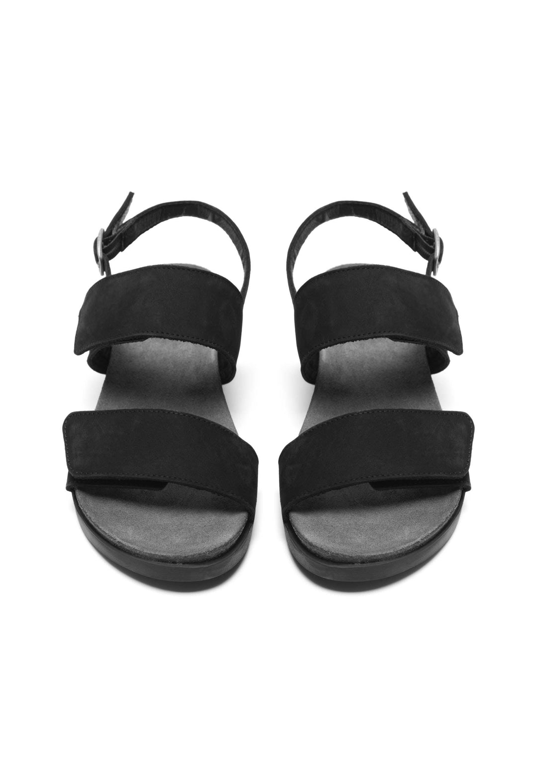 CASHOTT CASALICE Velcro Sandal Nubuck Velcro Black