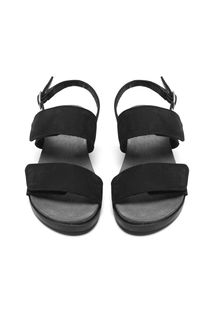 CASHOTT CASALICE Velcro Sandal Nubuck Velcro Black