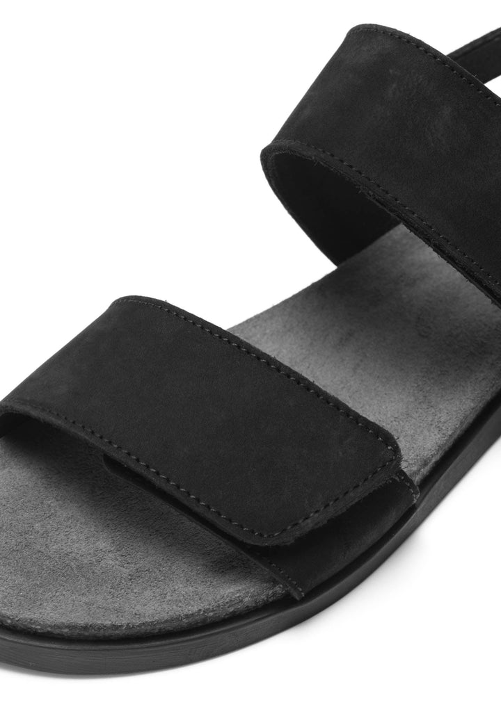 CASHOTT CASALICE Velcro Sandal Nubuck Velcro Black