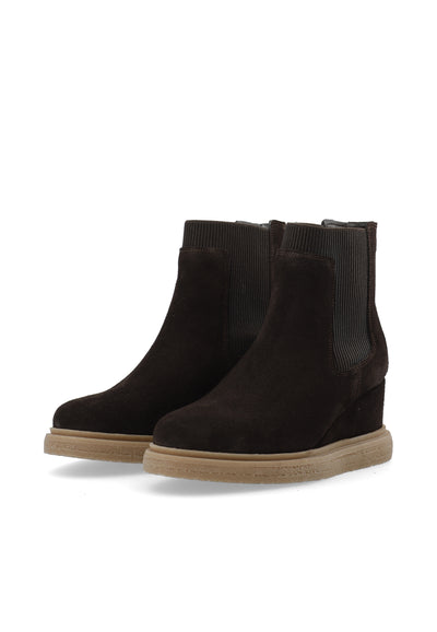 CASHOTT CASANJA Chelsea Boot Suede Chelsea Coffee