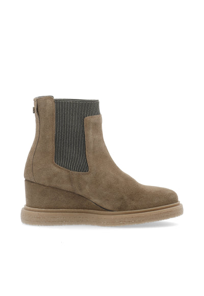 CASHOTT CASANJA Chelsea Boot Suede Chelsea Moonrock