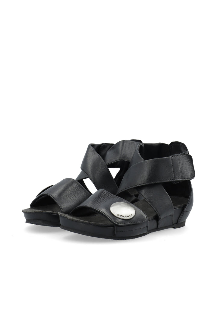 CASHOTT CASAVA High Cut Sandal Velcro Black