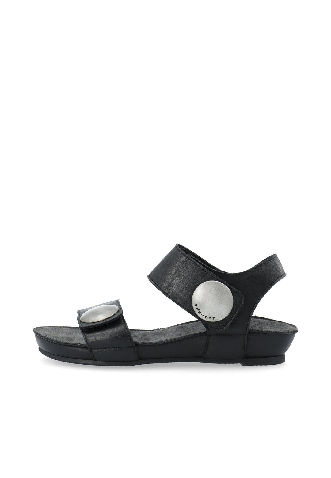 CASHOTT CASAVA Sandal Leather Velcro Black