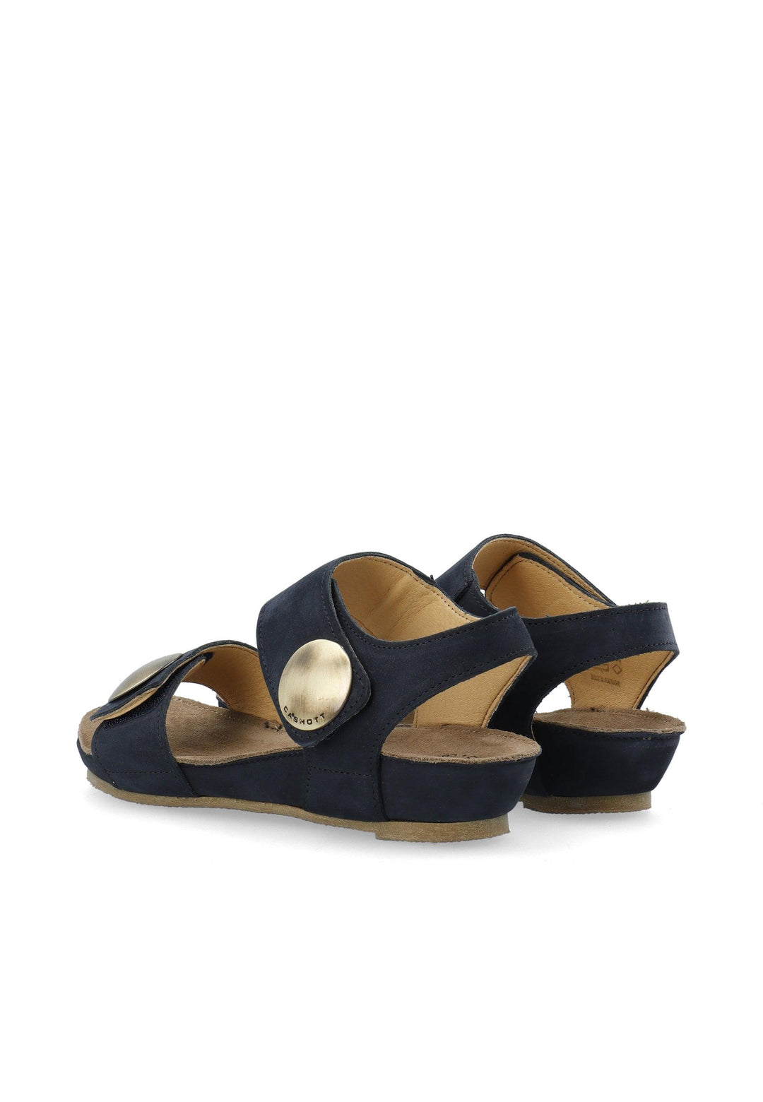 CASHOTT CASAVA Sandal Nubuck Velcro Marine