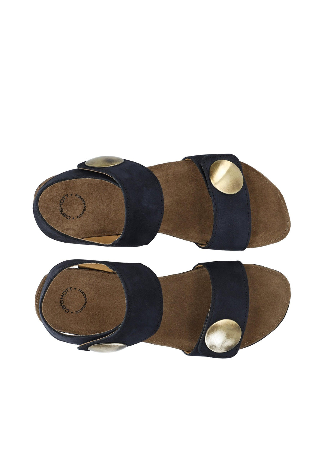 CASHOTT CASAVA Sandal Nubuck Velcro Marine