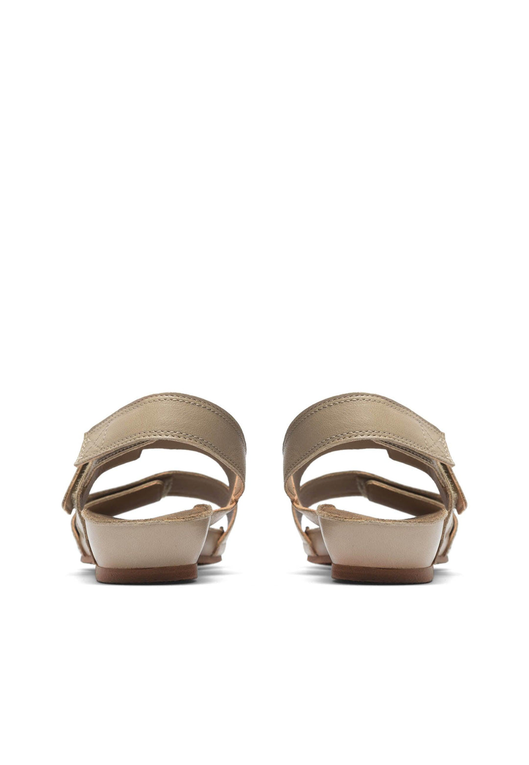 CASHOTT CASAVA Velcro Sandal Leather Velcro Taupe