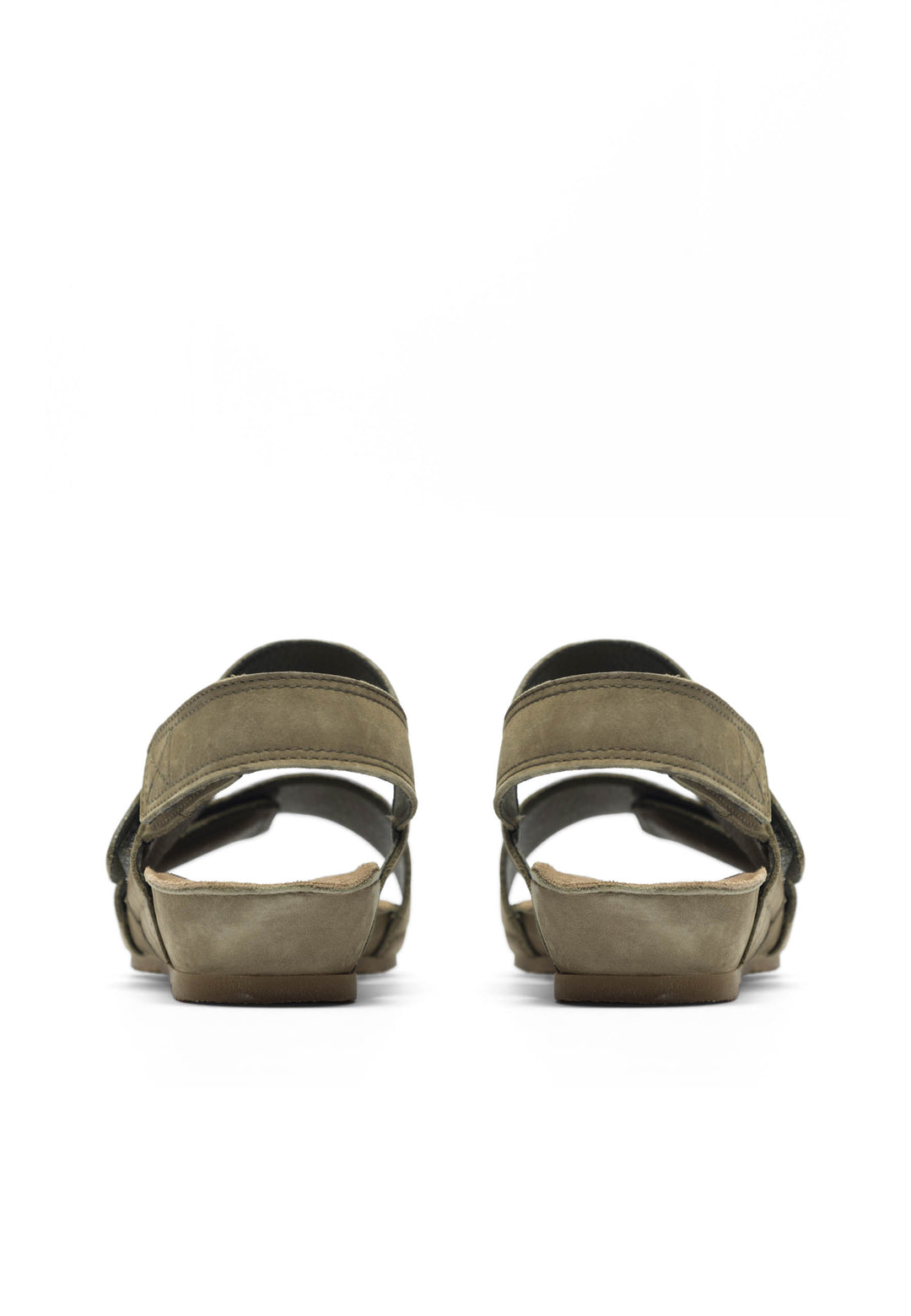 CASHOTT CASAVA Velcro Sandal Nubuck Velcro Olive