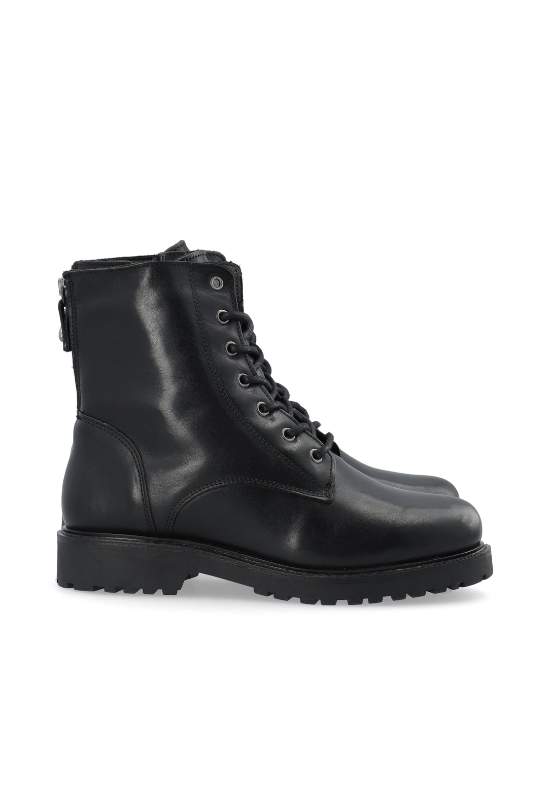 CASHOTT CASAYA Lace Boot Warm Lining WP Pull Up Leather Warm lined up lace up Black