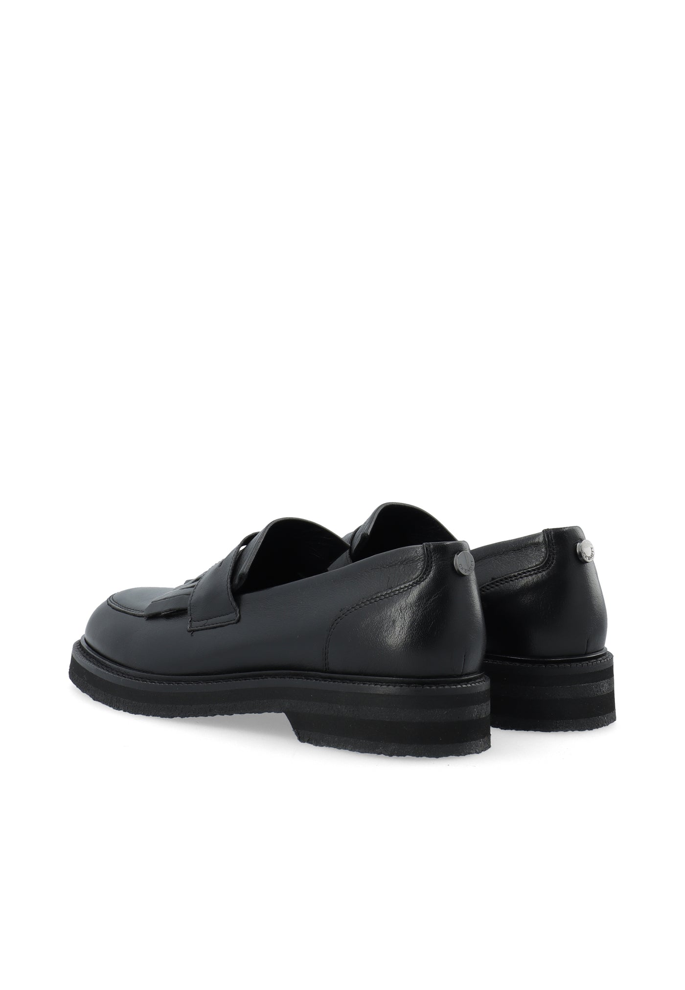 CASHOTT CASBETTY Loafer W. Fringes Leather Loafers Black