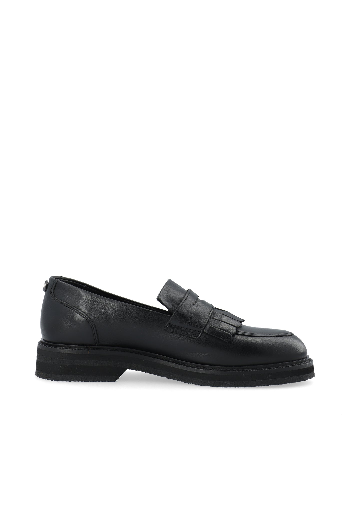 CASHOTT CASBETTY Loafer W. Fringes Leather Loafers Black