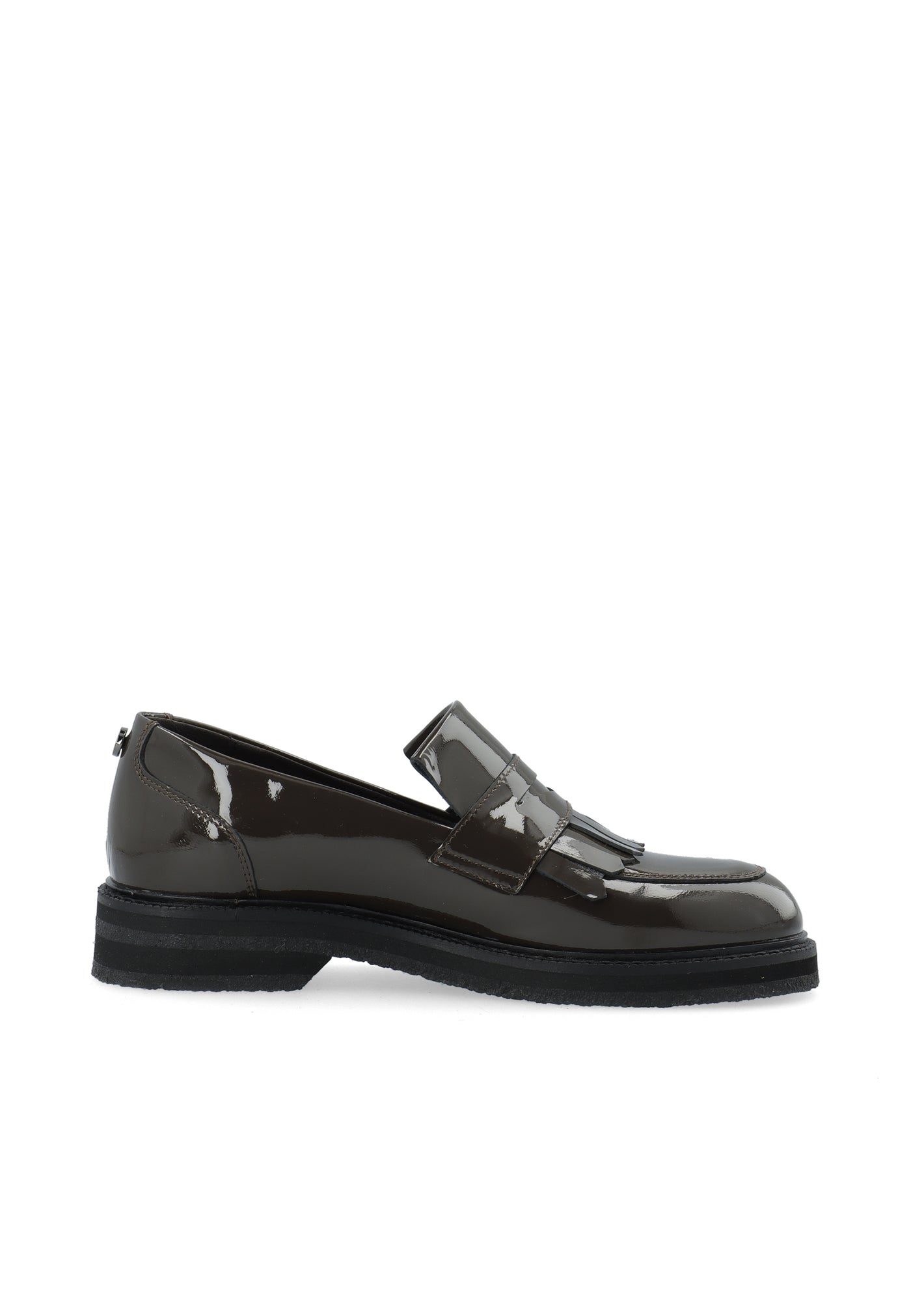 CASHOTT CASBETTY Loafer W. Fringes Patent Leather Tassel Coffee