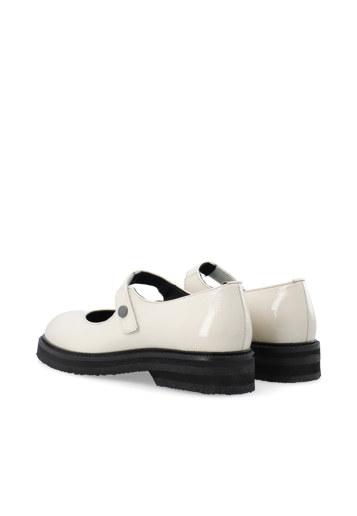 CASHOTT CASBETTY Mary Jane Patent Leather Mary Jane Off White