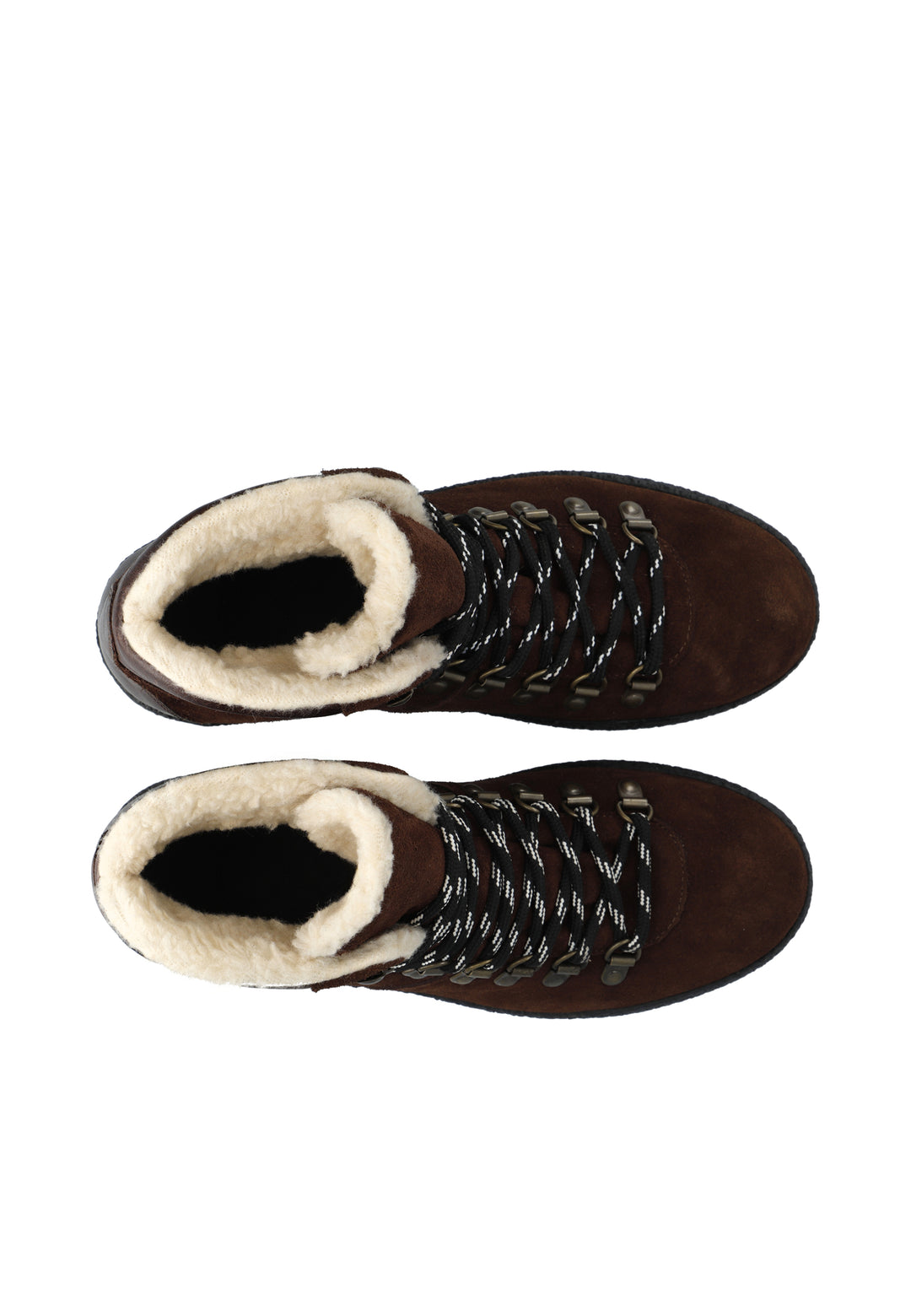 CASHOTT CASCAMILLA WARM LINED LACE UP BOOT Lace Up Dark Brown