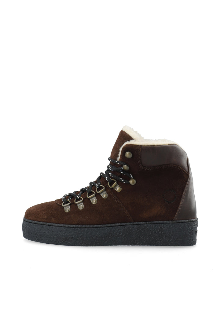 CASHOTT CASCAMILLA WARM LINED LACE UP BOOT Lace Up Dark Brown