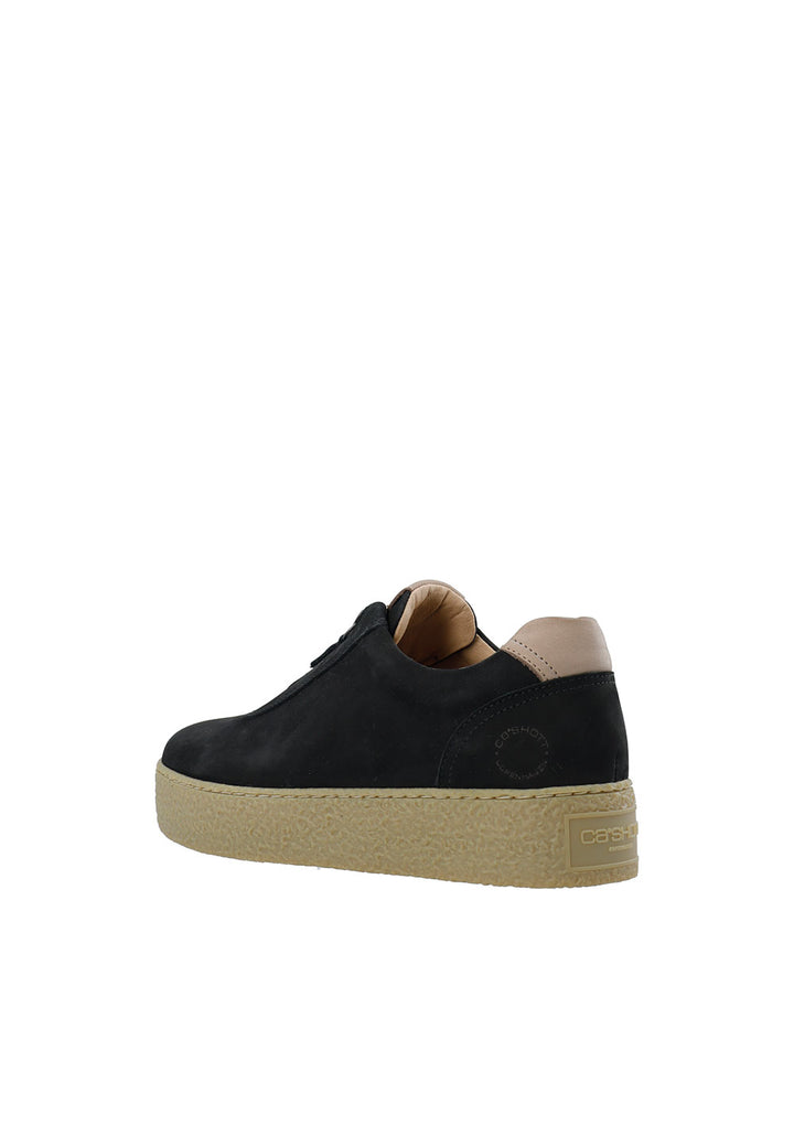 CASHOTT CASCAMILLA Zip shoe Nubuck Low Sneakers Black