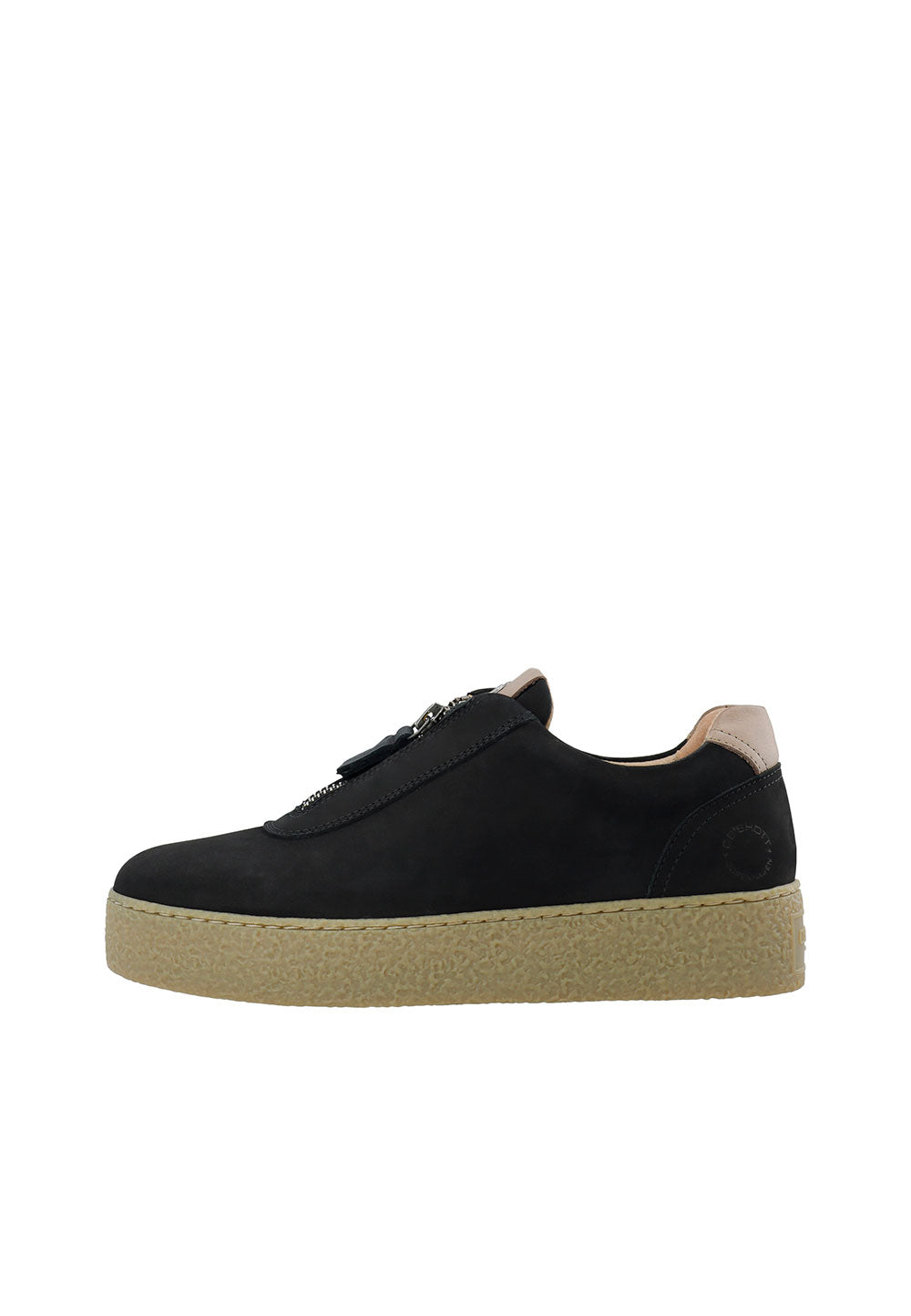 CASHOTT CASCAMILLA Zip shoe Nubuck Low Sneakers Black