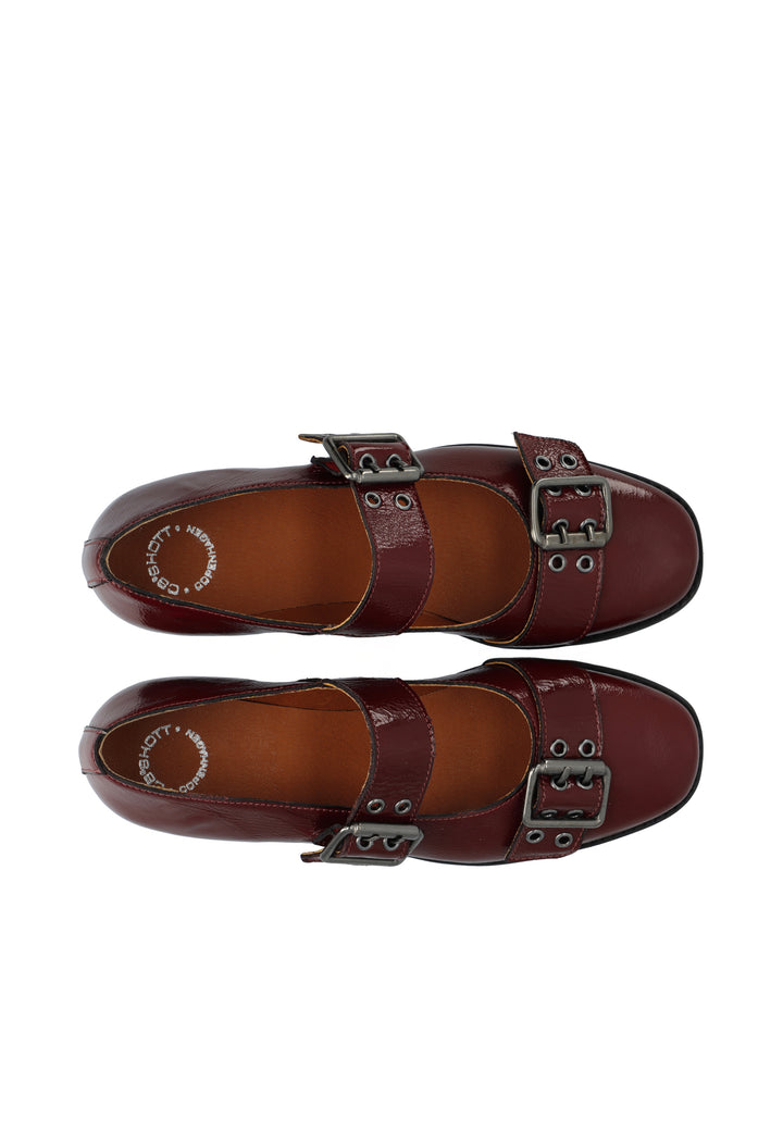 CASHOTT CASDIANA BUCKLE BALLERINA Ballerina Bordeaux
