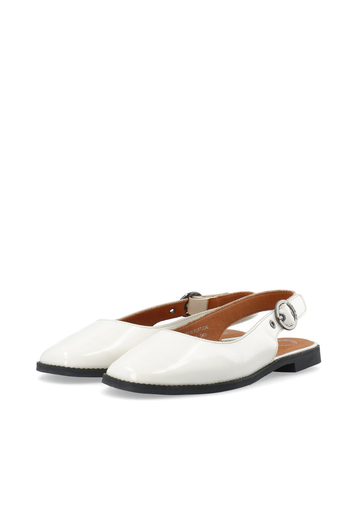 CASHOTT CASDIANA PATENT SLING BACK Slingback Off White