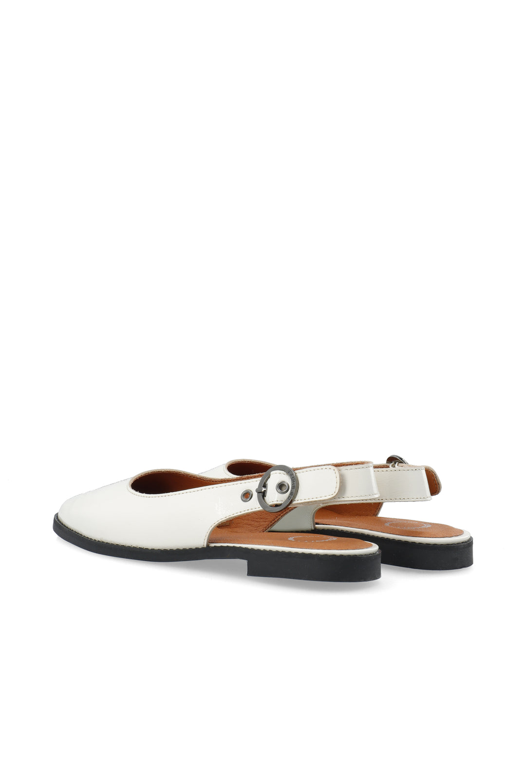 CASHOTT CASDIANA PATENT SLING BACK Slingback Off White