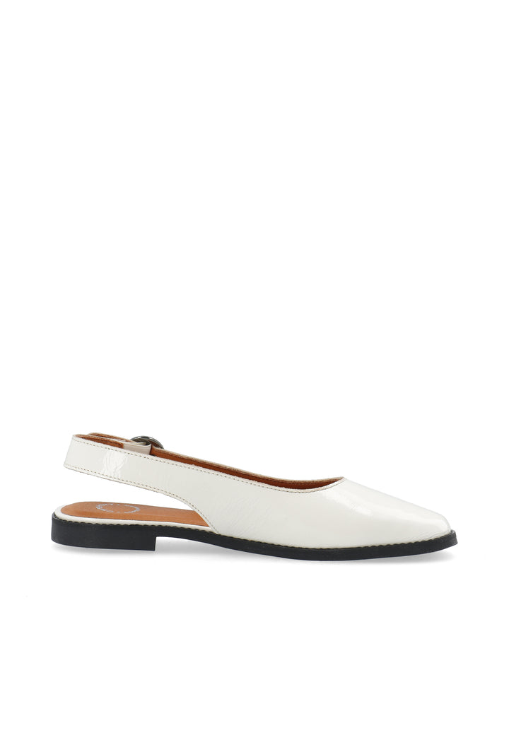 CASHOTT CASDIANA PATENT SLING BACK Slingback Off White