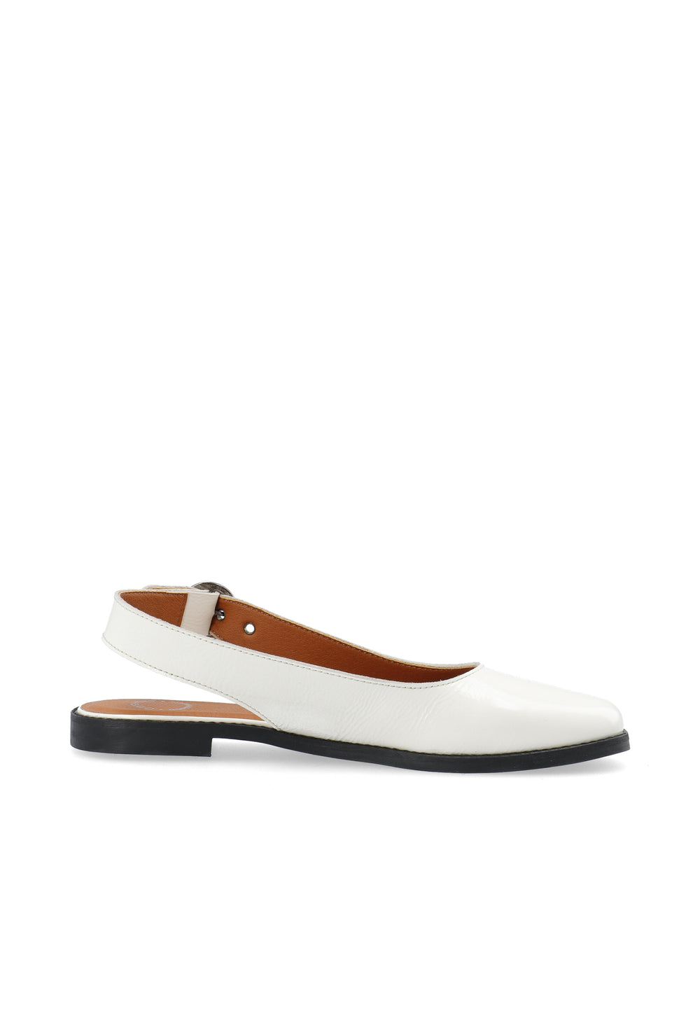 CASHOTT CASDIANA PATENT SLING BACK Slingback Off White