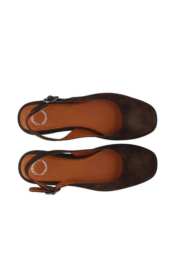 CASHOTT CASDIANA SLING BACK SUEDE *Slingback Brown