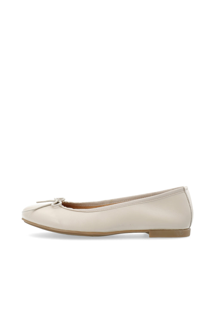 CASHOTT CASELVIRA Ballerina Smooth Leather Ballerina Ivory