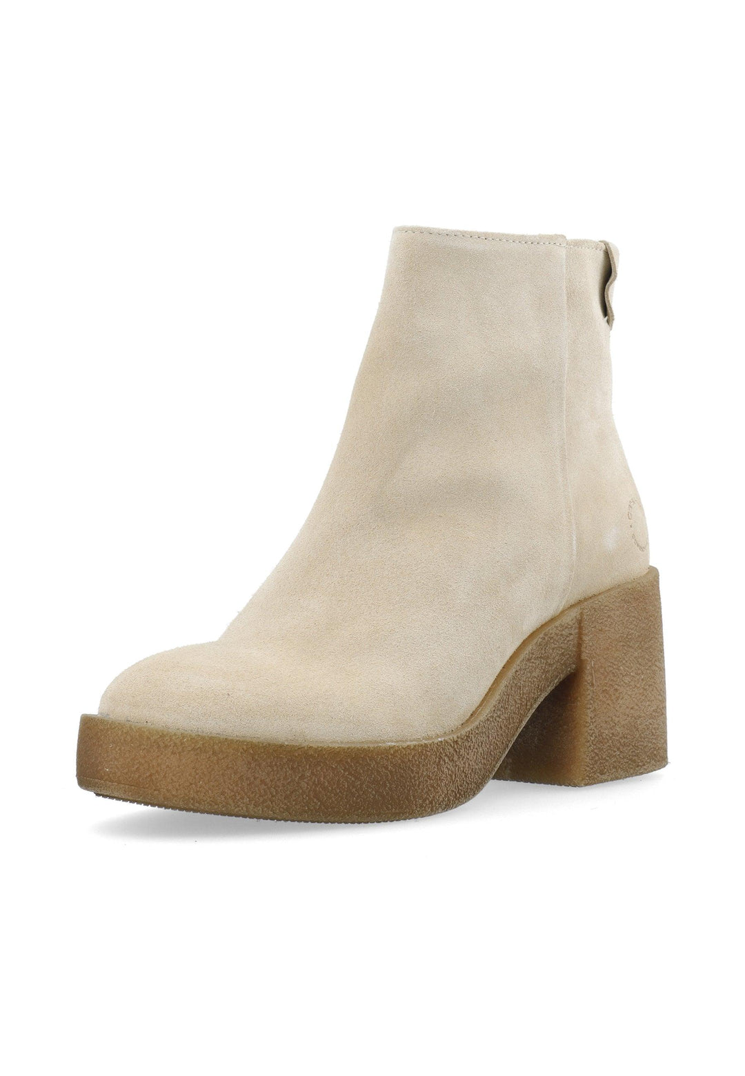 CASHOTT CASEMILY Zip Boot Suede Zip Boot Beige