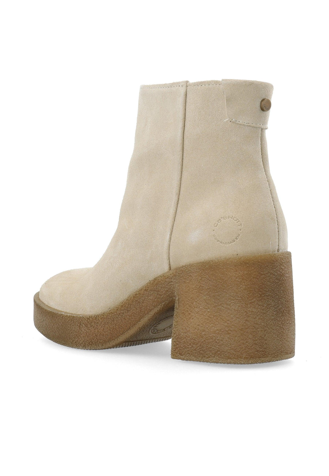 CASHOTT CASEMILY Zip Boot Suede Zip Boot Beige