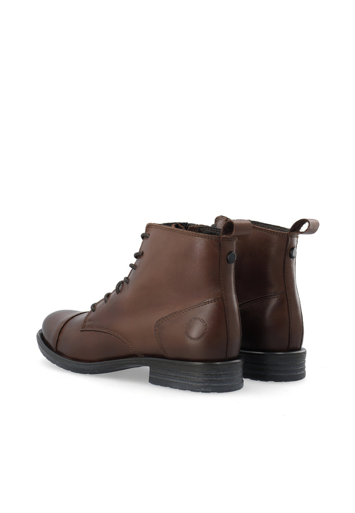 CASHOTT CASEMMA LOW LACE BOOT Lace Up Dark Brown