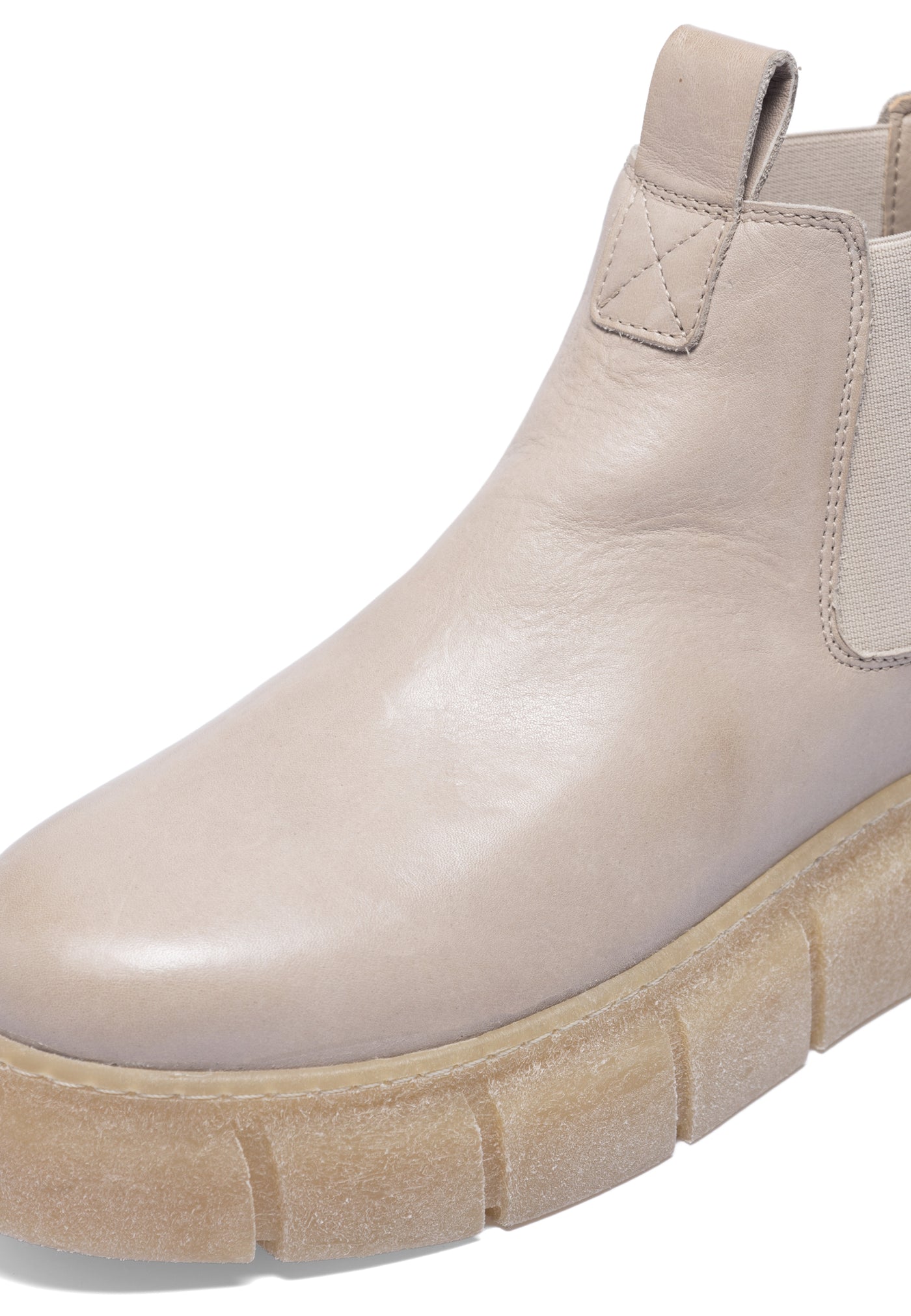 CASHOTT CASFLORA Chelsea Low Cut Smooth Leather Chelsea Taupe