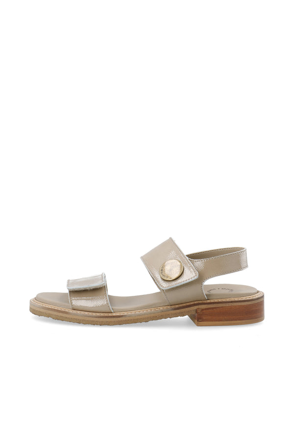 CASHOTT CASGRACE SANDAL Velcro Taupe