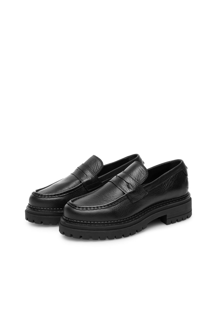 CASHOTT CASHANNAH Loafer Leather Penny Loafer Black