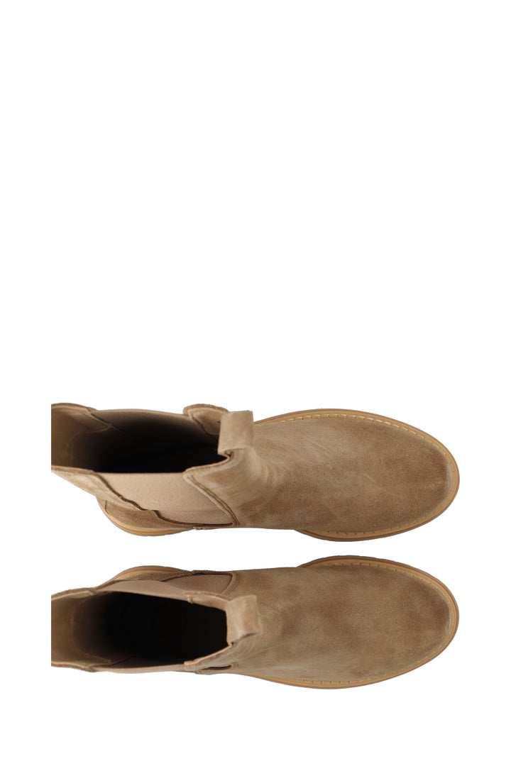 CASHOTT CASHANNAH MID CALF BOOT Chelsea Beige